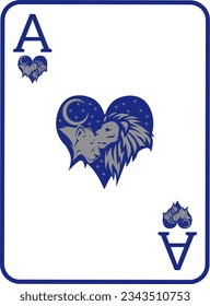 playing card illustration vector design