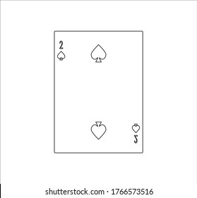 playing card. illustration for web and mobile design.