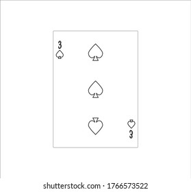 playing card. illustration for web and mobile design.