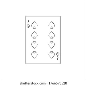 Spielkarte. Illustration für Web- und Mobile-Design.