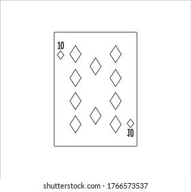 playing card. illustration for web and mobile design.