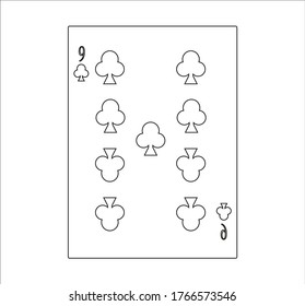 playing card. illustration for web and mobile design.