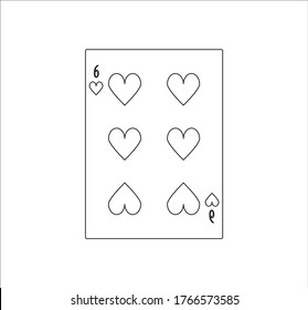 Spielkarte. Illustration für Web- und Mobile-Design.