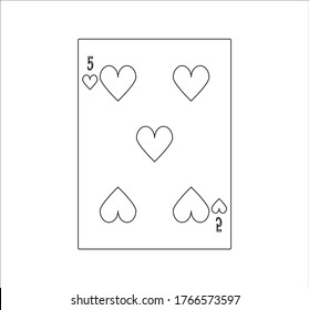 playing card. illustration for web and mobile design.