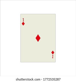 playing card. illustration for web and mobile design.