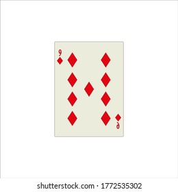 playing card. illustration for web and mobile design.