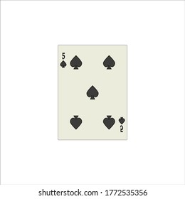 playing card. illustration for web and mobile design.