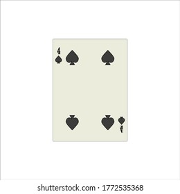 playing card. illustration for web and mobile design.