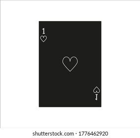 playing card. illustration for web and mobile design.