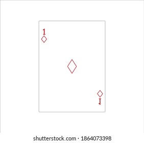 playing card. illustration for web and mobile design.