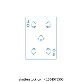 playing card. illustration for web and mobile design.