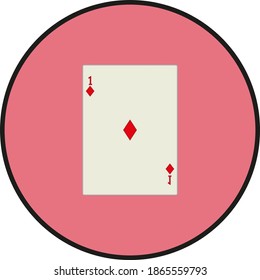 playing card. illustration for web and mobile design.