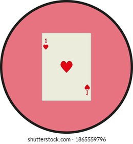 Spielkarte. Illustration für Web- und Mobile-Design.
