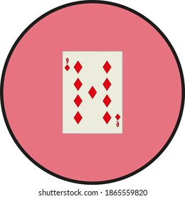playing card. illustration for web and mobile design.