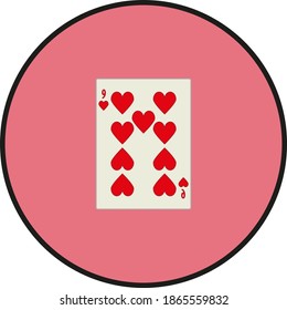 playing card. illustration for web and mobile design.