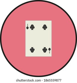 playing card. illustration for web and mobile design.