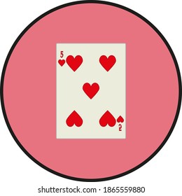 playing card. illustration for web and mobile design.