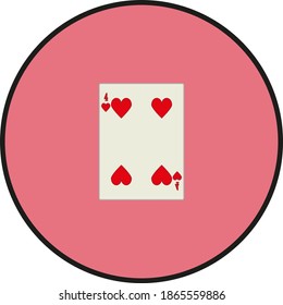 playing card. illustration for web and mobile design.
