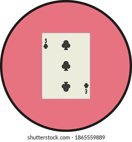 Spielkarte. Illustration für Web- und Mobile-Design.