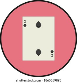 playing card. illustration for web and mobile design.