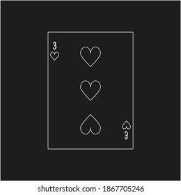 playing card. illustration for web and mobile design.