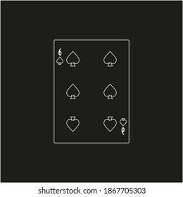 playing card. illustration for web and mobile design.