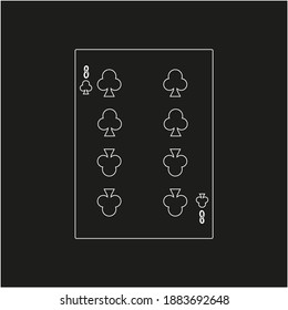 playing card. illustration for web and mobile design.
