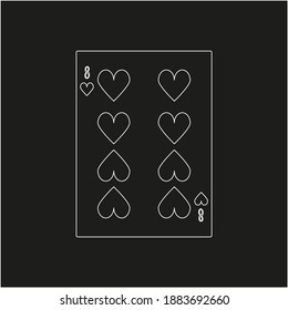 playing card. illustration for web and mobile design.