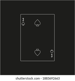 playing card. illustration for web and mobile design.