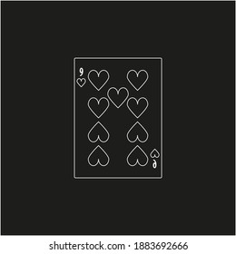 playing card. illustration for web and mobile design.