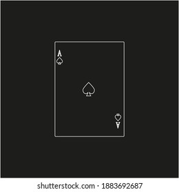 playing card. illustration for web and mobile design.
