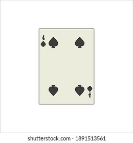 playing card. illustration for web and mobile design.