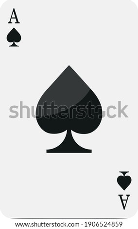 Playing card. Card ishra symbol. Pocker. Casino.