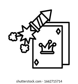 playing card with jester hat, april fool day vector illustration design