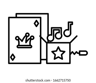 playing card with jester hat, april fool day vector illustration design