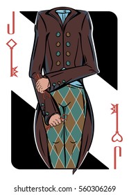 Playing card "Joker red".