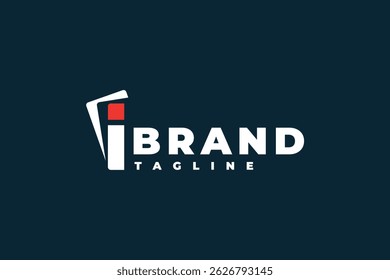playing card letter I logo