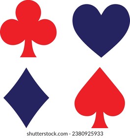 Playing Card MARK Symbols and icons ludo 