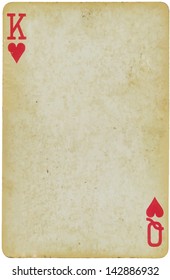 Playing Card - Mixed In With King Of Hearts And Queen Of Hearts