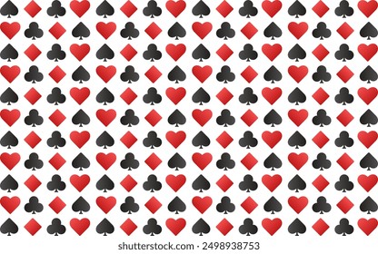 Playing card patterns, borderless images, creative print work, fabric screen printing Illustrations or background images of any kind.