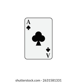 Ilustração do modelo do logotipo do vetor do ícone do pôquer de jogar cartas