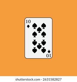 Playing card poker icon vector logo template illustration