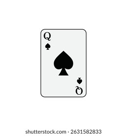 Playing card poker icon vector logo template illustration