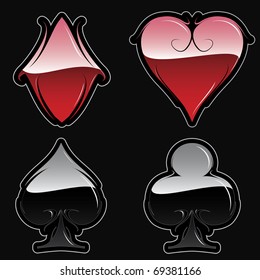 Playing card signs a little more abstract.