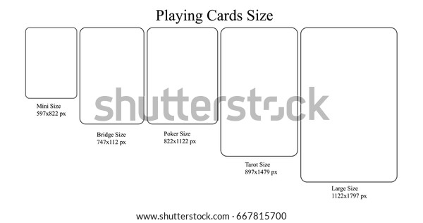 fertilizer Musty Not essential Playing Card Size Model Mini Bridge Stock Vector (Royalty Free) 667815700 |  Shutterstock