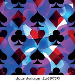 Playing Card Suit Abstract Pattern