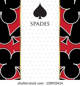 Playing card suit background in vector format.