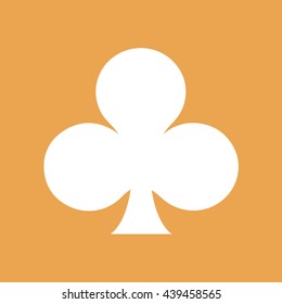 Playing card suit club icon vector