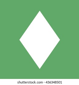 Playing card suit diamond icon vector