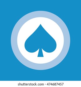 Playing card suit icon . Vector illustration